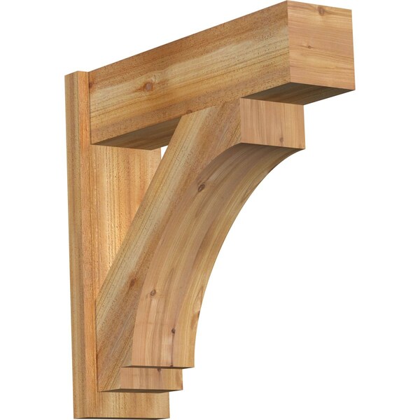 Ekena Millwork Imperial Block Rough Sawn Outlooker, Western Red Cedar, 8"W x 28"D x 28"H OUT08X28X28IMP05RWR - main